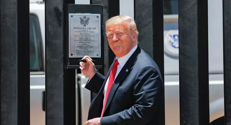 Trump says 240 miles of wall on border with Mexico complete