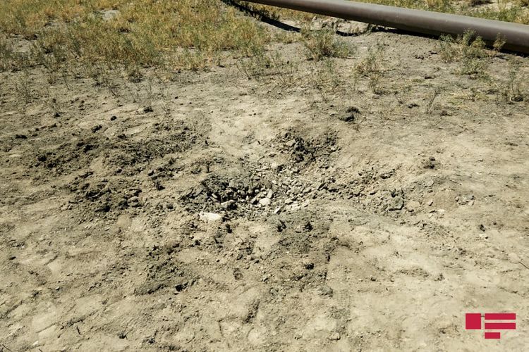 As a result of artillery fire by Armenia, house and yards damaged in Azerbaijan's Tovuz 