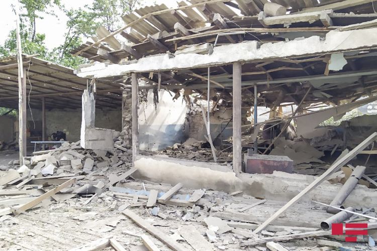 EP representative of Tovuz: "In recent three days, projectiles fired by Armenians on Dondar Gushchu caused damage to 8 houses, 2 of which were destroyed"