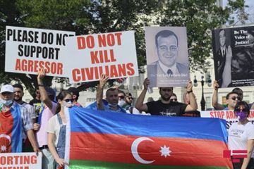 A rally in support of the Azerbaijani Army is being held in Washington - PHOTO - VIDEO