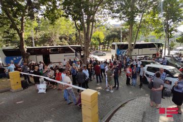 175 Azerbaijani citizens evacuated from Georgia sent from Tbilisi - PHOTO
