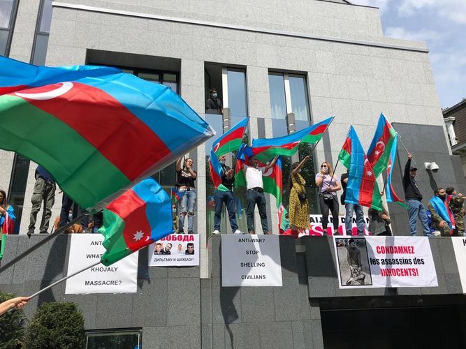 Azerbaijani embassy in Belgium issues statement on Armenian provocation in Brussels, 17 Armenians detained -  STATEMENT
