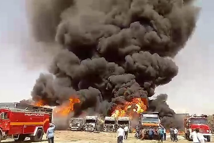 Fire broke out in western Iranian province of Kermanshah - VIDEO