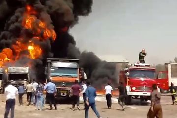 Fire broke out in western Iranian province of Kermanshah - VIDEO