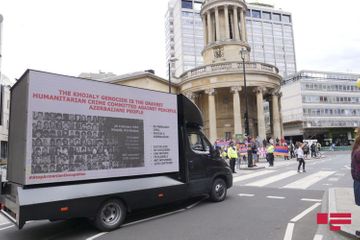 Azerbaijanis protest against Armenian aggression in London - UPDATED - PHOTO