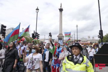Azerbaijanis protest against Armenian aggression in London - UPDATED - PHOTO