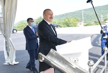 Azerbaijani President attended groundbreaking ceremony for “DOST Evi” Creative, Exhibition and Sales Center in Ismayilli