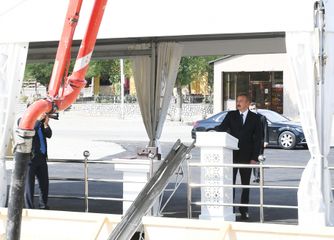 Azerbaijani President attended groundbreaking ceremony for “DOST Evi” Creative, Exhibition and Sales Center in Ismayilli