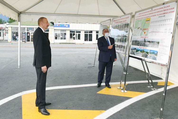 President Ilham Aliyev attended opening of newly renovated Amirvan-Vandam highway - UPDATED