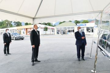 President Ilham Aliyev attended opening of newly renovated Amirvan-Vandam highway - UPDATED
