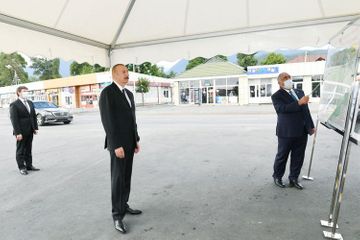 President Ilham Aliyev attended opening of newly renovated Amirvan-Vandam highway - UPDATED
