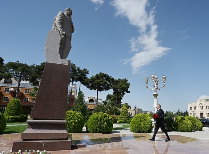 President Ilham Aliyev visits Agjabadi district