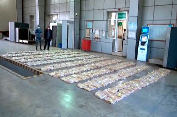 Azerbaijani customs officers prevented an attempt to send 0.5 ton of heroin from Iran to Ukraine by passing through Azerbaijan