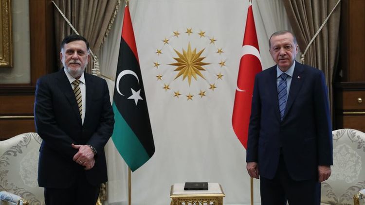 Erdogan meets with Libyan PM