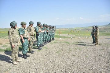 Azerbaijan’s SBS General and Deputy Military Prosecutor visit border with Armenia - PHOTO