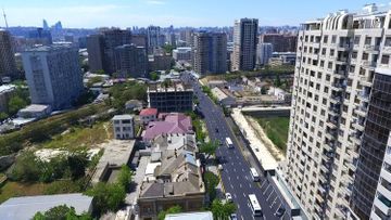 New road junction being created on Yusif Safarov street of Baku