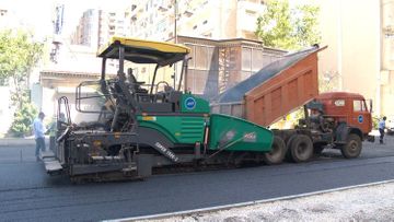 New road junction being created on Yusif Safarov street of Baku