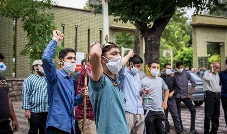 Protest action held in front of Armenian Embassy to Iran