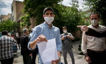 Protest action held in front of Armenian Embassy to Iran