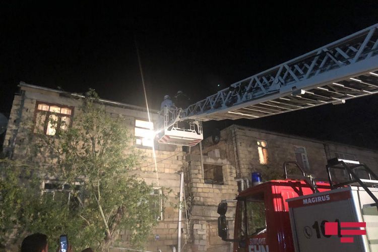 Staircase of residential building collapsed in Sumgayit - UPDATED