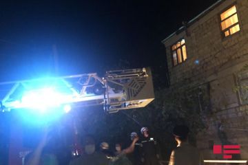 Staircase of residential building collapsed in Sumgayit - UPDATED