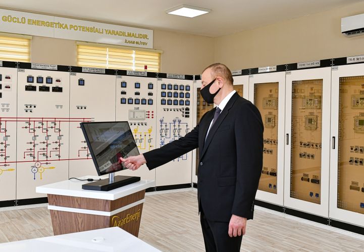 President Ilham Aliyev inaugurated Ahmadli substation owned by AzerEnergy in Khatai district, Baku - UPDATED
