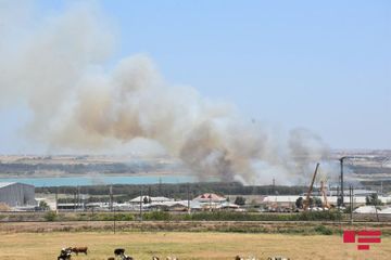 Fire near Jeyranbatan water reservoir extinguished - UPDATED-1