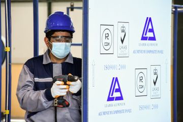 Azerbaijan starts production of disinfection tunnels - PHOTOSESSION