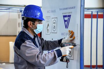 Azerbaijan starts production of disinfection tunnels - PHOTOSESSION