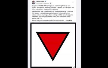 Facebook removes Trump ad over 'Nazi hate symbol'