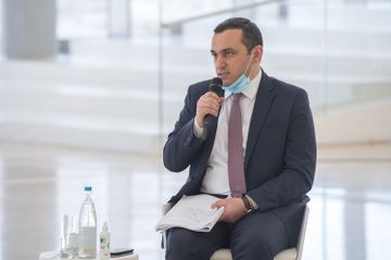 Assistant to President of Azerbaijan Anar Alakbarov meet with media representatives