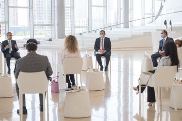 Assistant to President of Azerbaijan Anar Alakbarov meet with media representatives