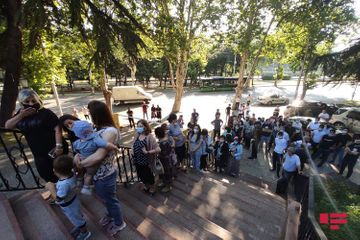 Evacuation of Azerbaijanis from Georgia started - PHOTO