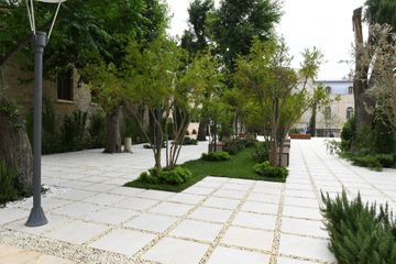 President Ilham Aliyev and first lady Mehriban Aliyeva viewed restoration and conservation works carried out in a part of Icherisheher - PHOTO