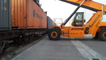 Baku Port sends next cargo caravan, coming from China, to Turkey  - PHOTO