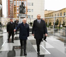 President Ilham Aliyev visited newly-built park where statue of Shah Ismail Khatai relocated - UPDATED