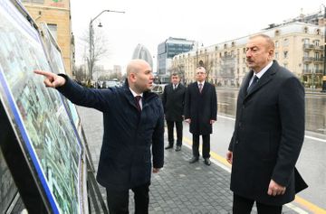 President Ilham Aliyev visited newly-built park where statue of Shah Ismail Khatai relocated - UPDATED
