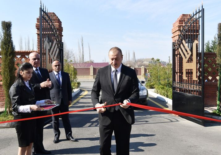 President Ilham Aliyev visited Goranboy branch of “Azerkhalcha” OJSC