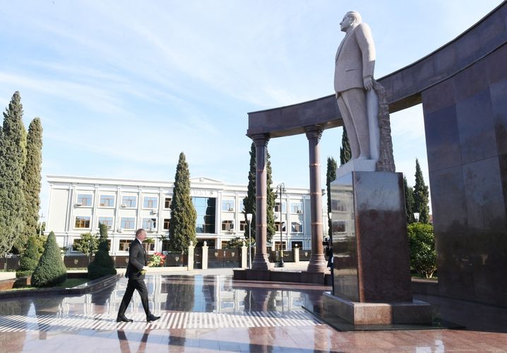 President Ilham Aliyev visits Shamkir district