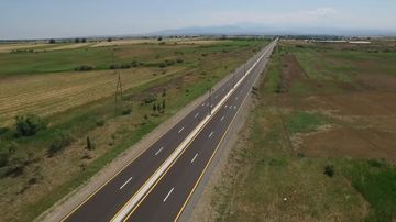 President Ilham Aliyev inaugurates highway in Goranboy district