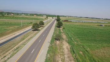President Ilham Aliyev attended opening of newly renovated highway in Shamkir