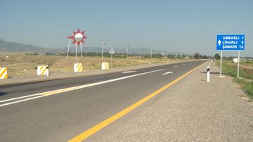President Ilham Aliyev attended opening of newly renovated highway in Shamkir
