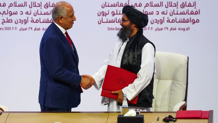 Spokesman: "U.S. carries out airstrike on Taliban fighters for first time since Doha deal"