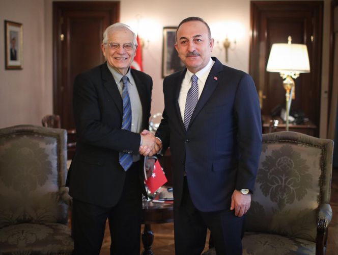 Turkish FM meets with Josep Borrell