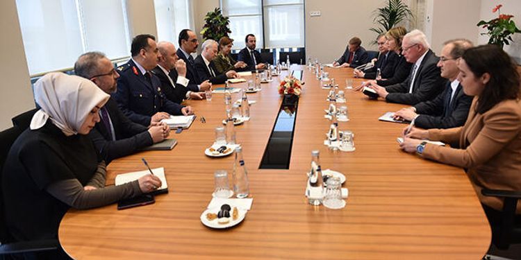 Press secretary of Turkish President meets with James Jeffrey and Kelly Kraft