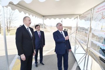 President Ilham Aliyev attended opening of Dash Salahli-Urkmazli-Damirchilar highway