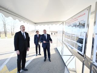 President Ilham Aliyev attended opening of Dash Salahli-Urkmazli-Damirchilar highway