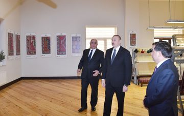 President Ilham Aliyev visited Gazakh branch of “Azerkhalcha” OJSC