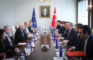 Turkish FM meets with Josep Borrell
