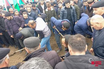 Azerbaijani serviceman martyred as a result of Armenian provocation laid to rest  - UPDATED